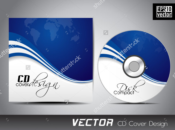 Cd cover template download free for word